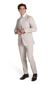 Tan Notch Lapel Suit