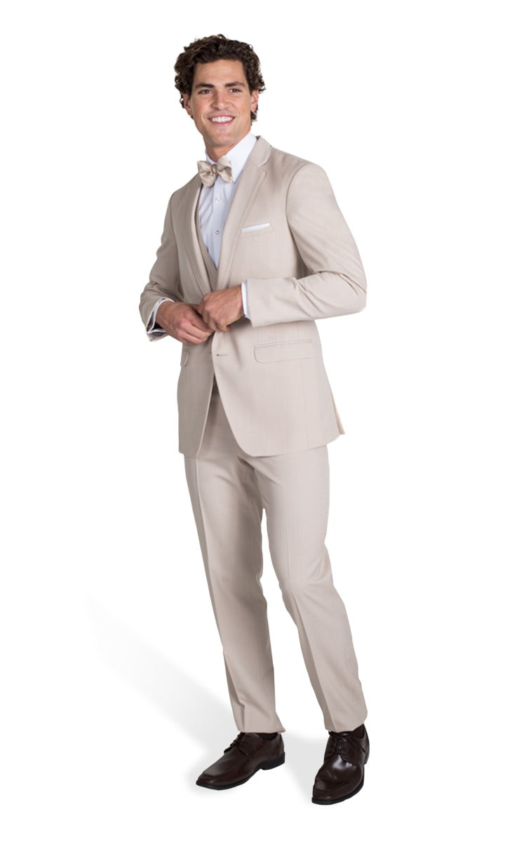 Tan Notch Lapel Suit