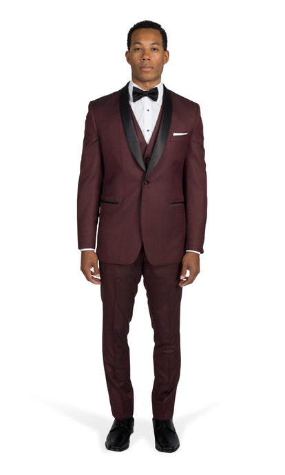 Burgundy Shawl Tuxedo