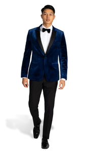 Royal Blue Velvet Tuxedo Chapel of the Flowers Formalwear